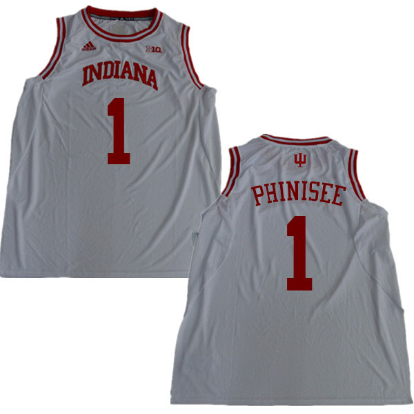 Men #1 Rob Phinisee Indiana Hoosiers College Basketball Jerseys Sale-White